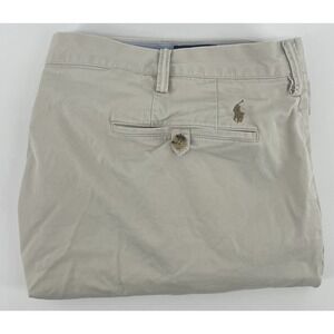 Polo Ralph Lauren Stretch Classic Fit Chino Pants Mens 46Bx32(31) Beige Preppy